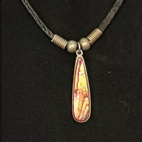 Abalone Teardrop Necklace - Picture 1 of 3